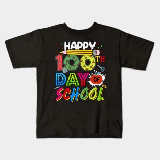 Happy 100 Days of School 100th Day of School Teacher Kids Kids T-Shirt